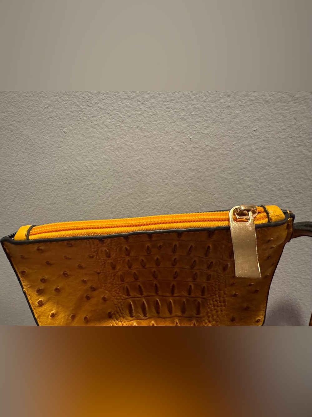 Bundle of 2-Faux Leather Zip around wallet and Wristlet Pouch - Picture 11 of 13